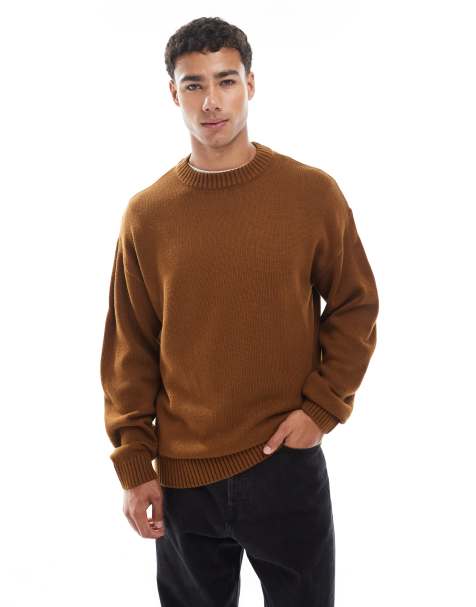 Jack & Jones oversized jumper in brown - view 1