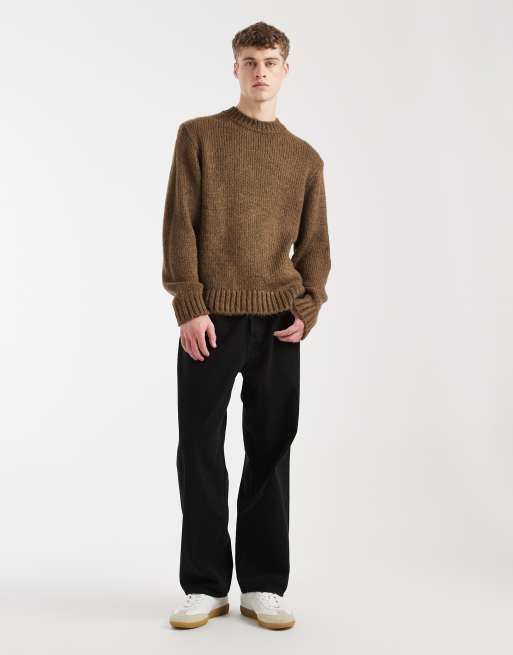 Jack & Jones oversized jumper in chocolate brown, 2 of 5