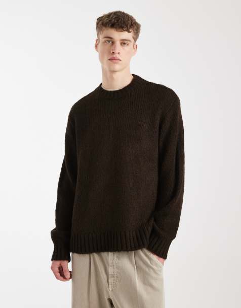 Jack & Jones oversized jumper in light brown