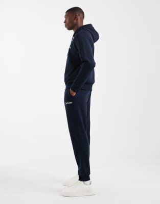 Jack & Jones Oversized Logo Hoodie & Jogger Set In Blue