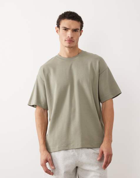 Jack & Jones - Oversized og åndbar beige T-shirt - view 1