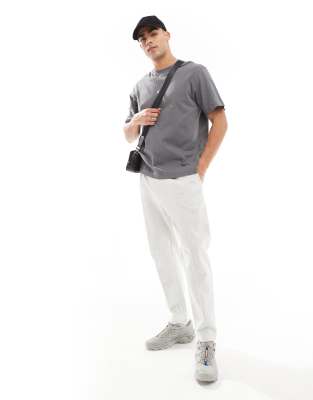 Jack & Jones Oversized Oversized Heavyweight T-shirt In Gray