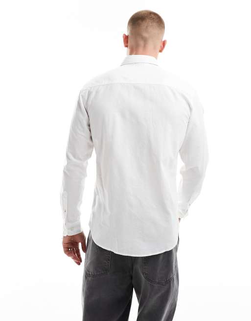 Jack & Jones oversized oxford shirt in white | ASOS