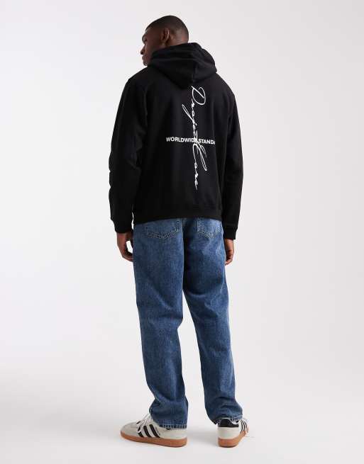 Jack & Jones oversized Project Core back print hoodie in