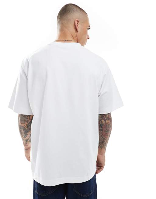 Jack & Jones - Oversized recht T-shirt met Originals-logo in wit, 4 van 4