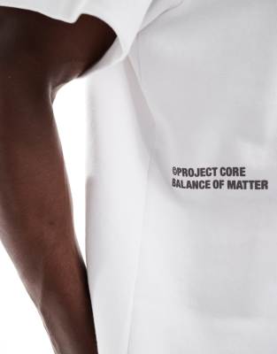 Jack & Jones Oversized Scuba T-shirt In White