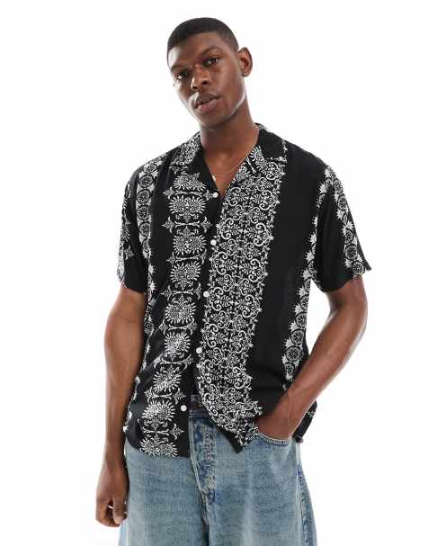 Jack & Jones oversized shirt with stripe print - view 1