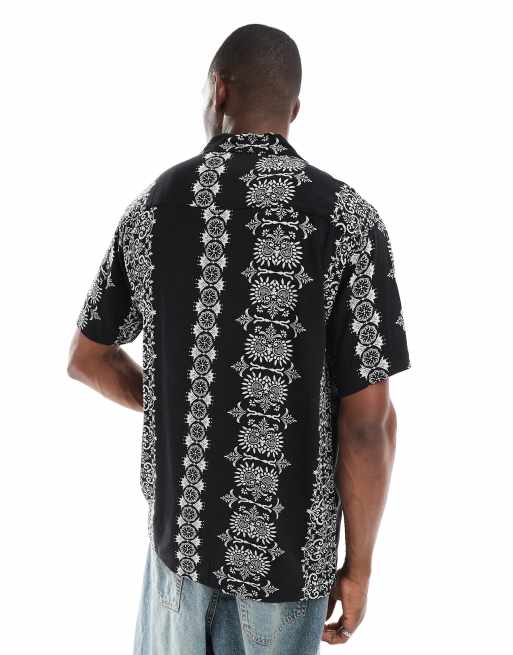 Jack & Jones oversized shirt with stripe print