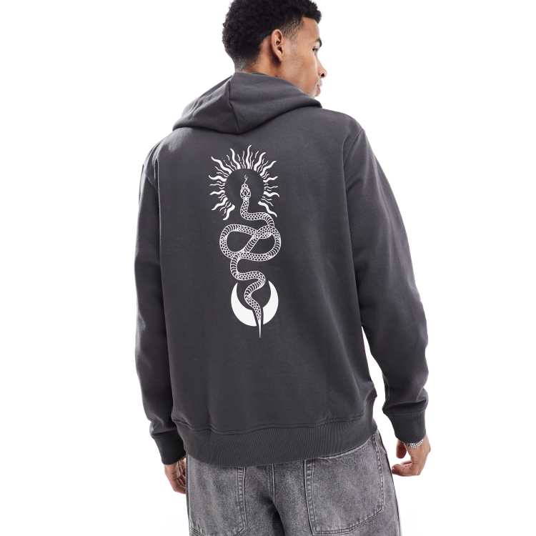 トップス gibous SNAKE SCORPION CHECK SHIRT HOODIE gibous snake scorpion check shirt hoodie
