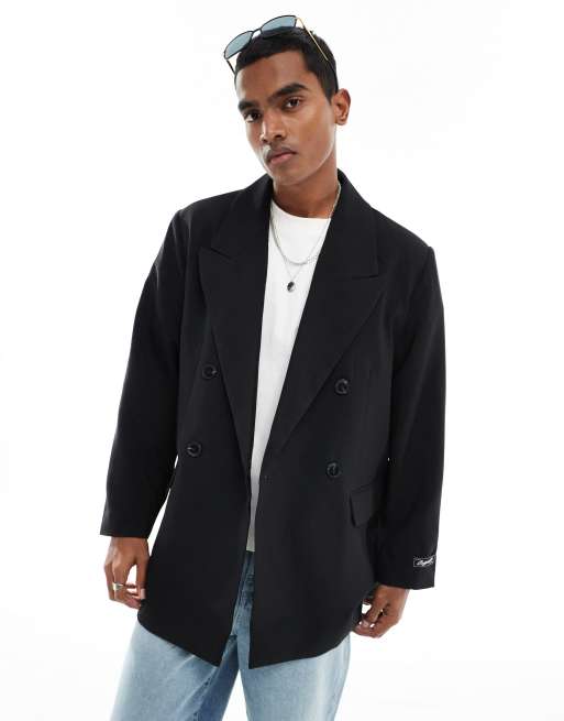 Oversized black suit jacket best sale