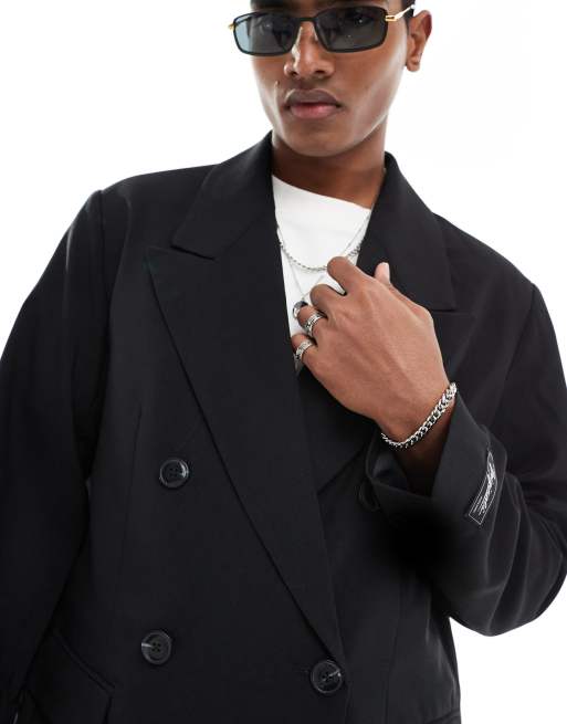 Jack and jones double breasted coat best sale