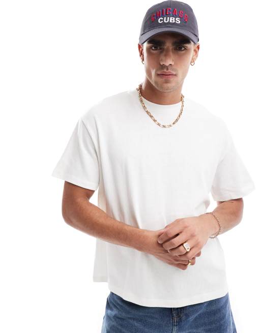Jack & Jones oversized sweat t-shirt in ecru | ASOS