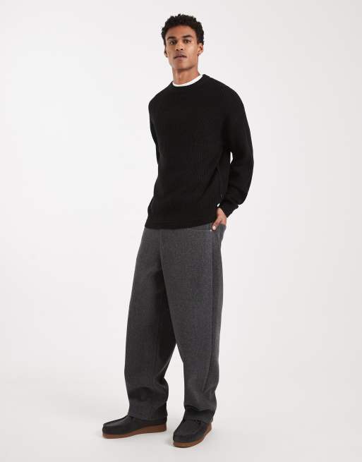 Jack & Jones oversized sweater in black, 2 of 5