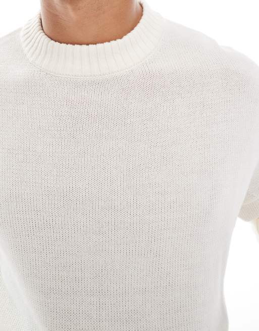 Jack & Jones oversize jumper in cream