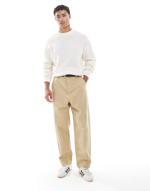 Jack & Jones oversize jumper in cream