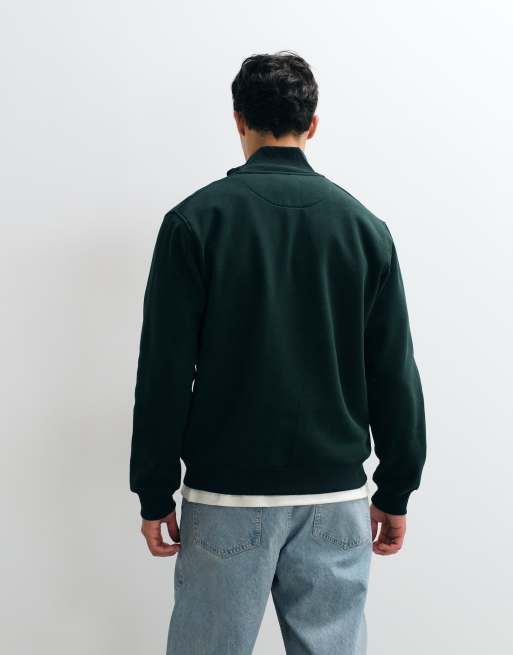 Jack & Jones oversized sweatshirt met 1/4-rits in bosgroen, 5 van 5
