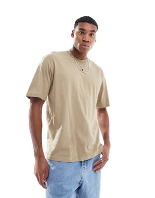 oversized t-shirt in beige-Neutral