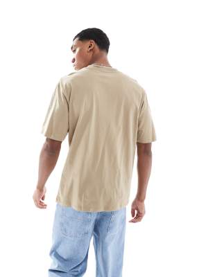 Jack & Jones Oversized T-shirt In Neutral