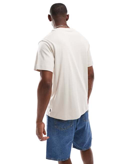 Jack & Jones - Oversized T-shirt in crème, 4 van 4
