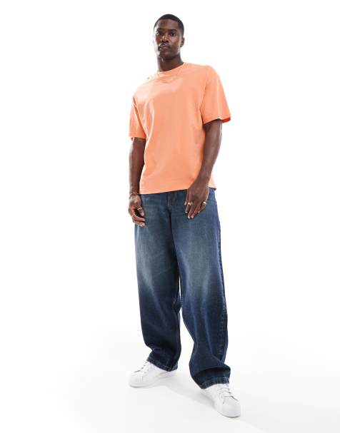 Jack & Jones oversized t-shirt in dusky orange - view 1