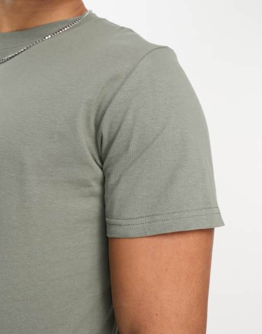 Jack & Jones oversized t-shirt in dusty green, 4 of 4