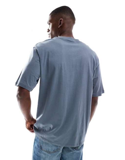 Jack & Jones oversized t-shirt in petrol blue, 3 of 5