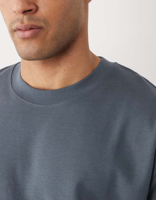 Jack & Jones oversized t-shirt in slate blue, 3 of 5