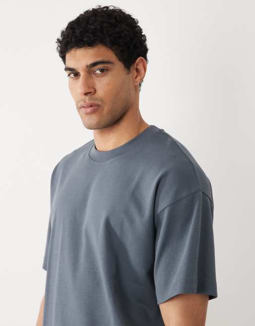 Jack & Jones oversized t-shirt in slate blue, 4 of 5