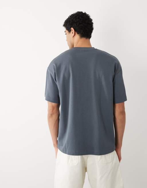 Jack & Jones oversized t-shirt in slate blue, 5 of 5