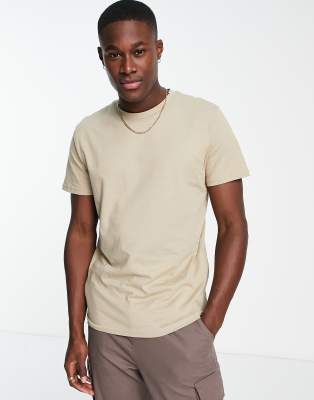 Jack & Jones oversized t-shirt in stone