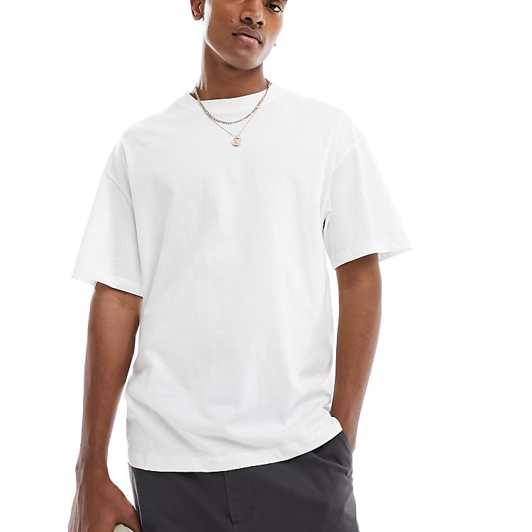 Jack & Jones oversized t-shirt in white | ASOS Jack & Jones oversized t-shirt in white | ASOS