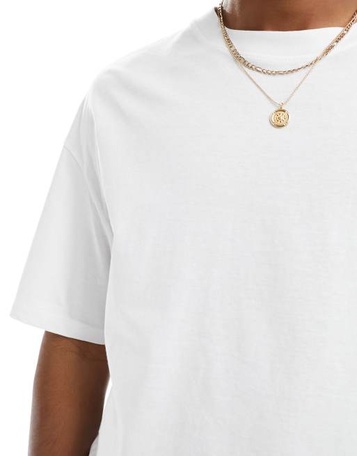 Jack & Jones oversized t-shirt in white