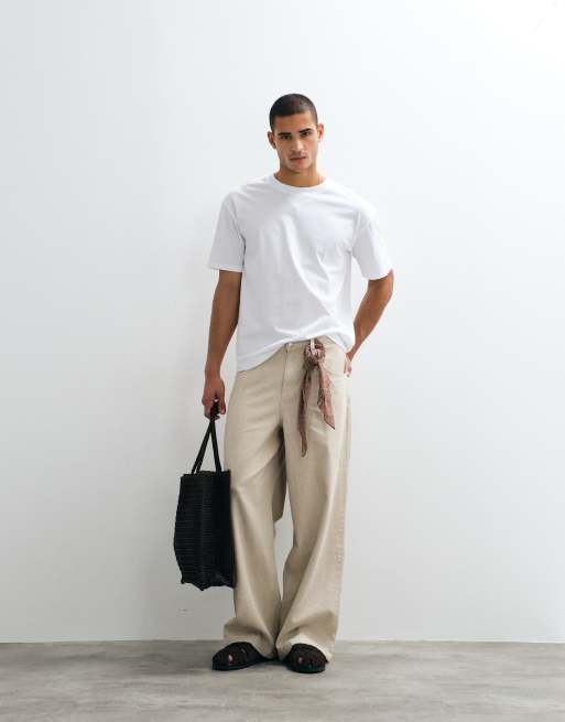 Jack & Jones - Oversized T-shirt in wit, 3 van 7