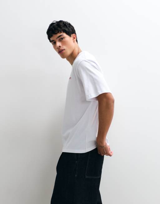 Jack & Jones oversized t-shirt med citrontryck på ryggen i vitt, 2 av 5