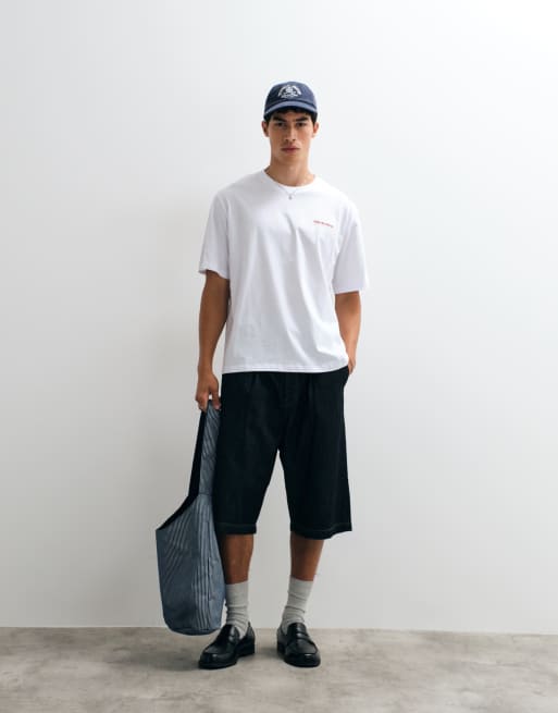 Jack & Jones oversized t-shirt med citrontryck på ryggen i vitt, 5 av 5