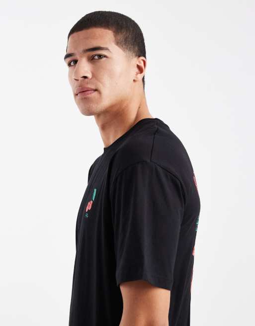 Jack & Jones - Oversized T-shirt met Borough Market-print in zwart, 4 van 5