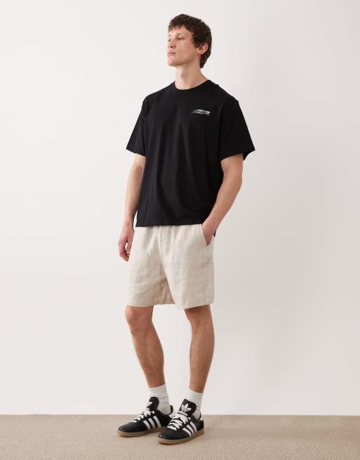 Jack & Jones - Oversized T-shirt met landschapsprint op de achterkant in zwart, 5 van 5