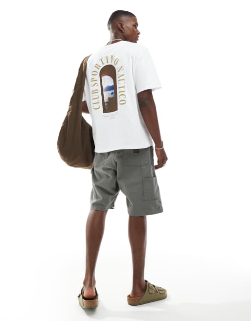 Jack & Jones - Oversized t-shirt met rugprint en ruitenzeeprint, 4 van 4
