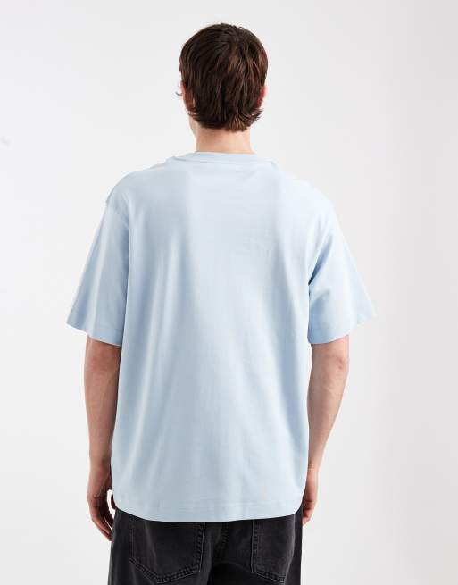 Jack & Jones - Oversized T-shirt van 200gsm zware stof in lichtblauw, 3 van 5