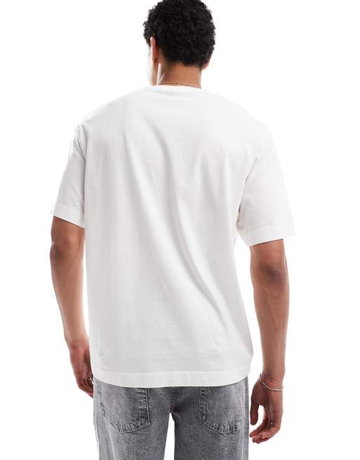Jack & Jones oversized T-shirt with AC/DC front print in white, 4 of 4
