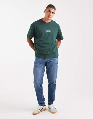 Jack & Jones Oversized T-shirt With Daytona Print In Green