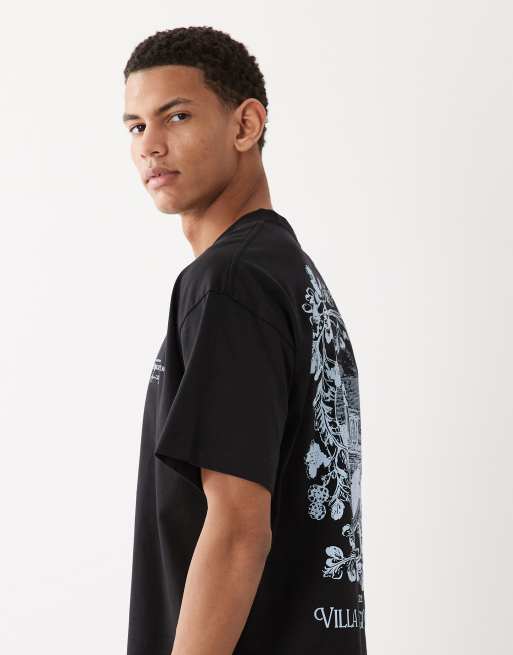 Jack & Jones oversized T-shirt with Italy back print in black, 4 of 5