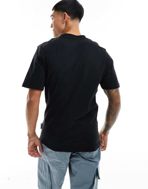 Jack & Jones oversized t-shirt with new york print in black, 4 of 4