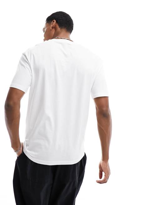 Jack & Jones oversized t-shirt with originals print in white
