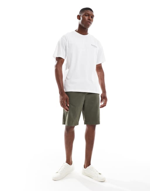 Jack & Jones oversized T-shirt with palermo back print in white, 3 of 4