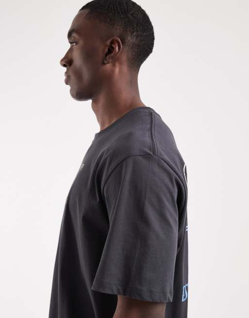 Jack & Jones oversized t-shirt with palm tree backprint in black, 4 of 5