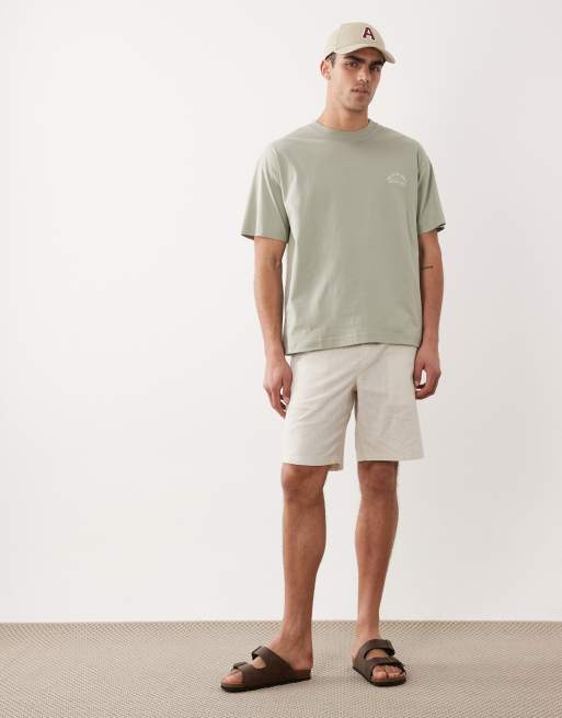 Jack & Jones oversized t-shirt with Portofino backprint in green, 2 of 5