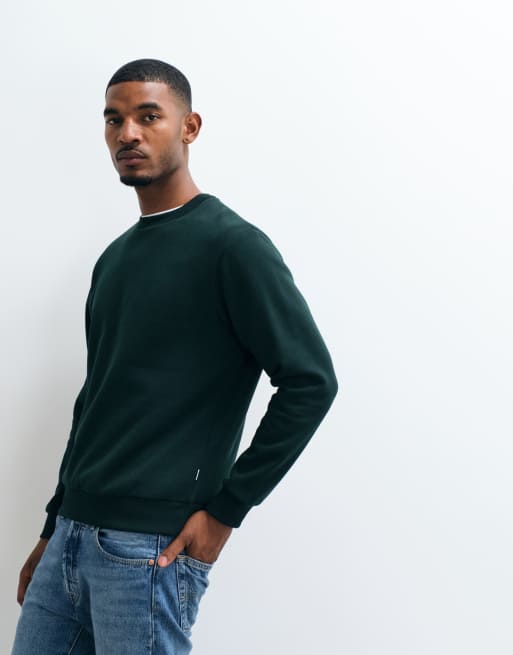 Jack & Jones oversized trui met ronde hals in bosgroen, 2 van 5