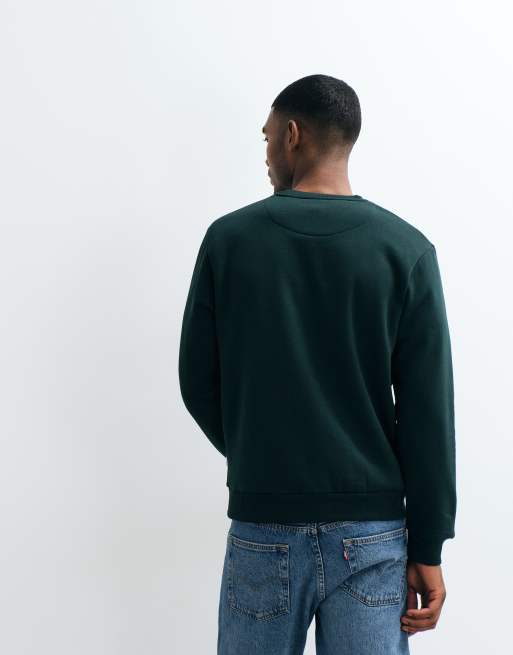 Jack & Jones oversized trui met ronde hals in bosgroen, 4 van 5