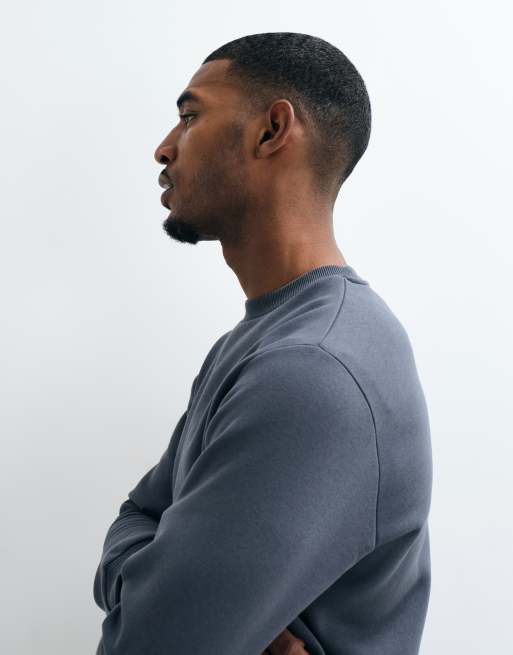 Jack & Jones oversized trui met ronde hals in leigrijs, 3 van 5